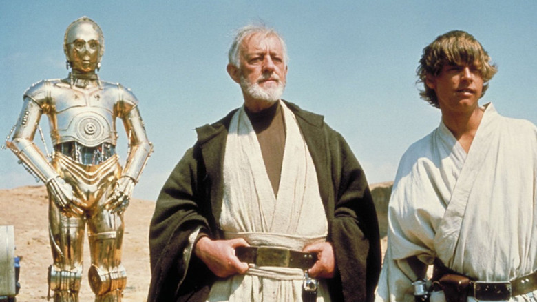 Alec Guinness Mark Hamill Star Wars A New Hope