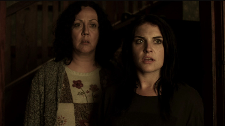 Rima Te Wiata and Morgana O'Reilly in Housebound