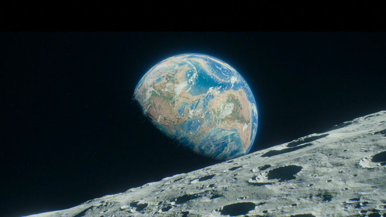Earth seen from the Moon in Foundation season 3