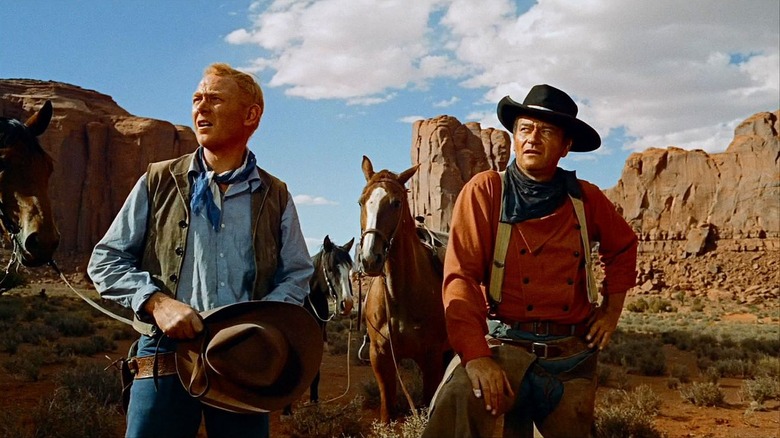 Harry Carey, Jr. and John Wayne in The Searchers