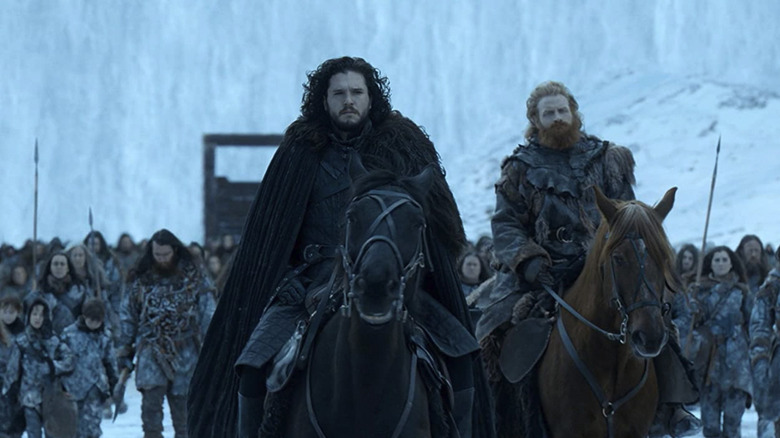 Jon Snow and Tormund Giantsbane in Game of Thrones