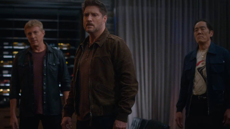 William Zabka, Sean Kanan, and Yuji Okumoto in Cobra Kai season 5