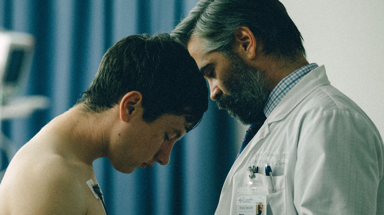 Colin Farrell as Steven and Barry Keoghan as Martin in The Killing of a Sacred Deer