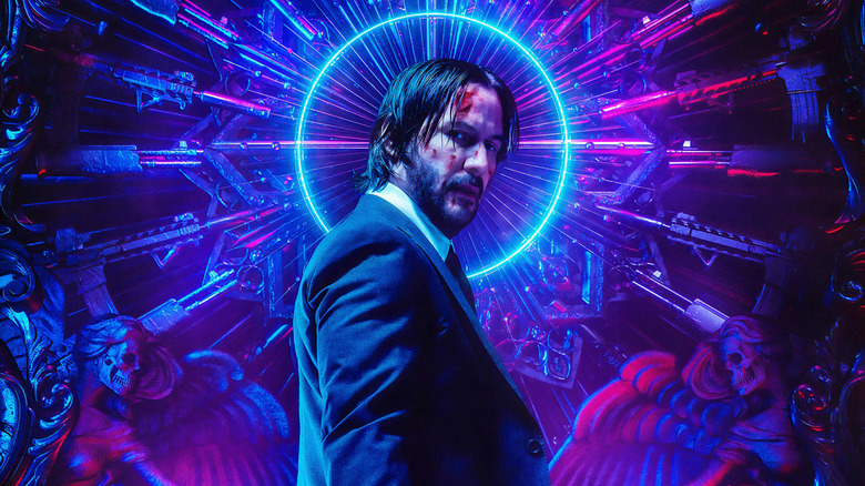 Keanu Reeves in the John Wick: Chapter 3 - Parabellum poster