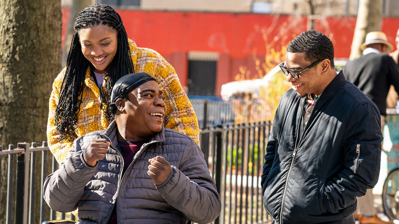 Tray and his children in The Last O.G.