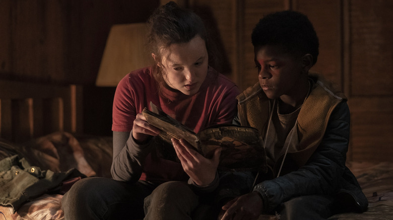Kevionn Woodard and Bella Ramsey in The Last of Us