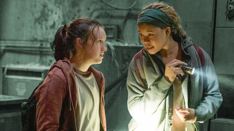 Bella Ramsey and Storm Reid in The Last of Us