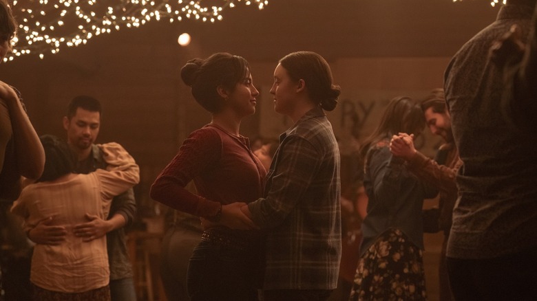 Dina dancing with Ellie in The Last of Us season 2