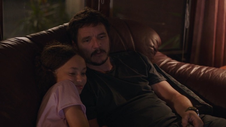 Nico Parker and Pedro Pascal in The Last of Us