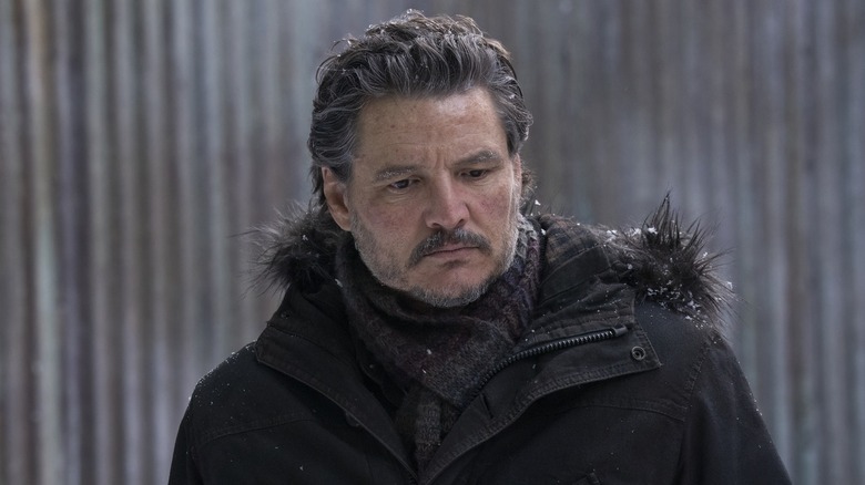 Joel in the snow in The Last of Us