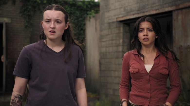 Bella Ramsay in the role of Eli and Isabella Mercyid in Dina's role in something related to the distance at the end of us