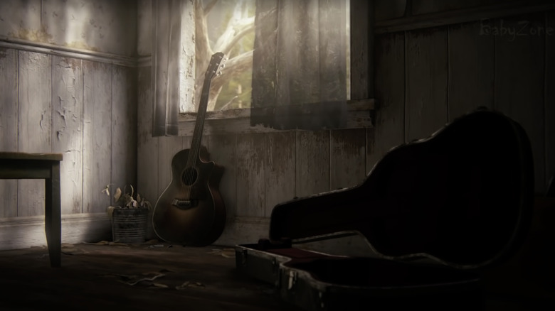 The ending shot of The Last of Us Part II