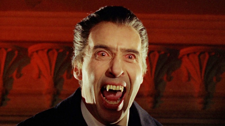 Dracula baring his fangs