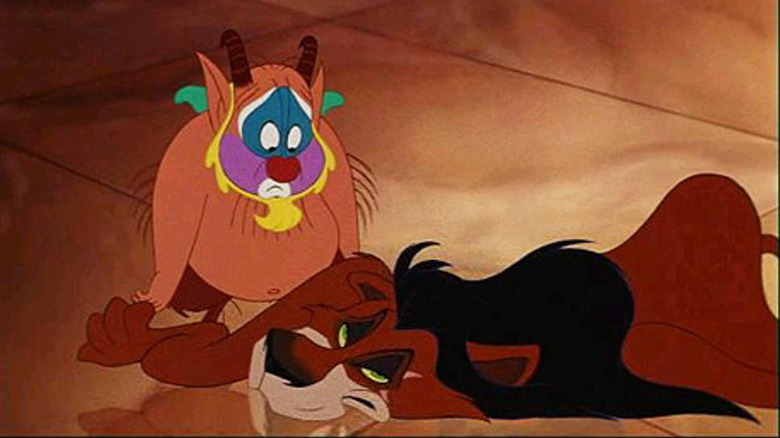 Phil with the pelt of Scar