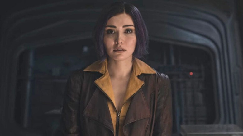 Faye in the Bebop looking worried