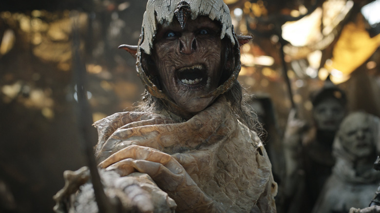 An orc in The Lord of the Rings: The Rings of Power