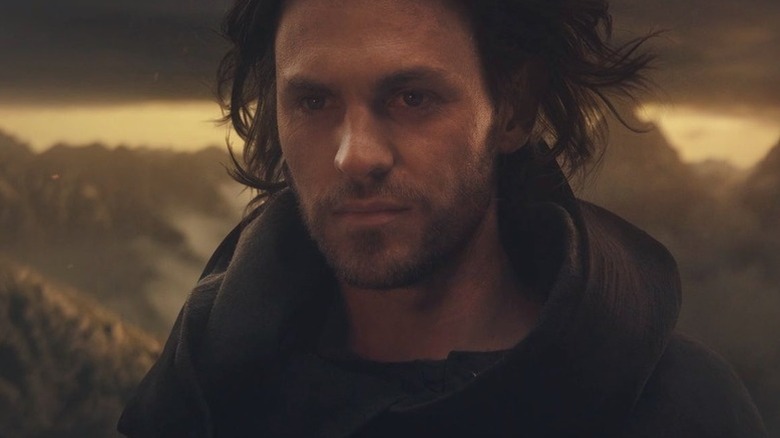 Sauron (Charlie Vickers) enters Mordor in The Lord of the Rings: The Rings of Power