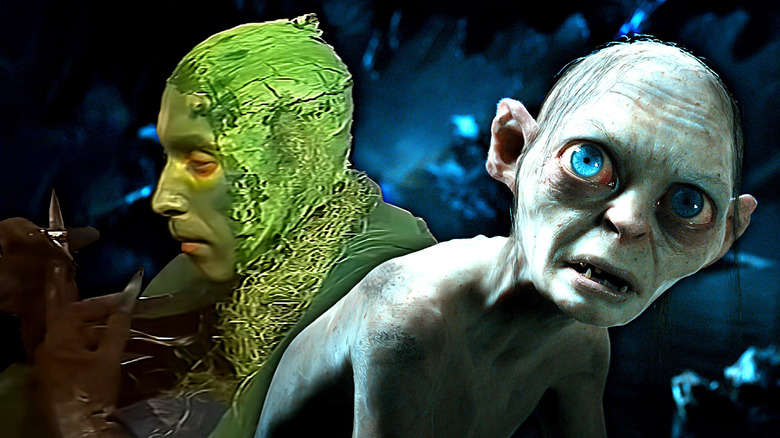 The Soviet version of Gollum next to Peter Jackson's Gollum