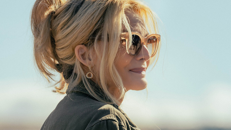 Michelle Pfeiffer's Stacy Clyburn looks off into the distance in closeup in The Madison