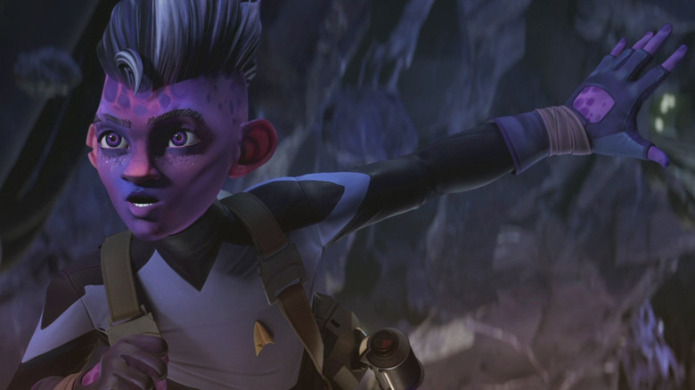 Dal R'El sits with his head in hand in Star Trek: Prodigy