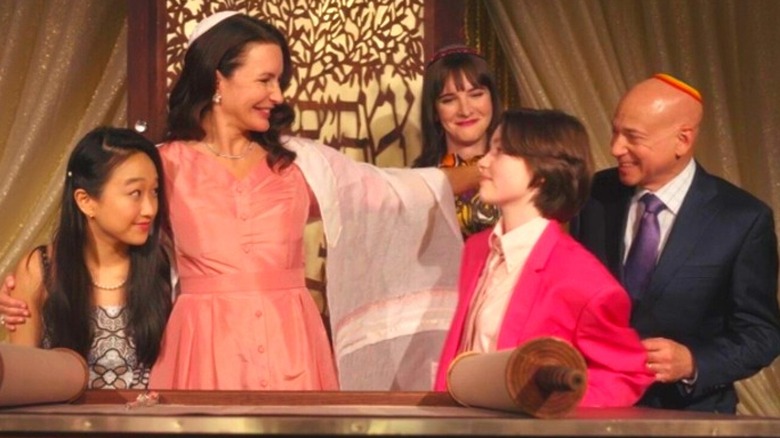 Kristin Davis smiles at Alexa Swinton