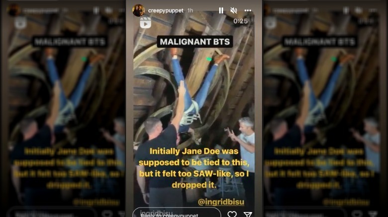 Screenshot of video posted by James Wan on Instagram