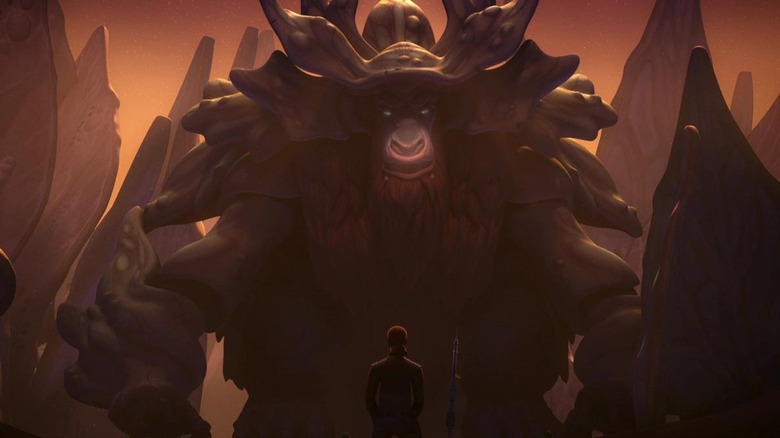 The Bendu talking to Kanan Jarrus in Star Wars Rebels