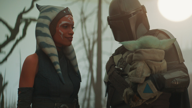 Ahsoka, Din, and Grogu in The Mandalorian