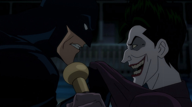 Batman (voiced by Kevin Conroy) and the Joker (voiced by Mark Hamill) in Batman: The Killing Joke