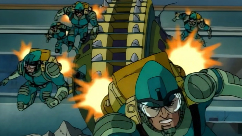 Spider-Man The Animated Series Big Wheel and his henchmen with jetpacks