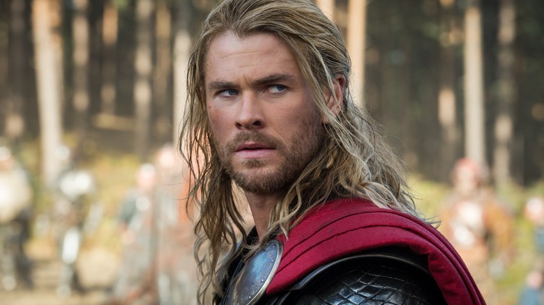 Thor looking determined in Thor: The Dark World