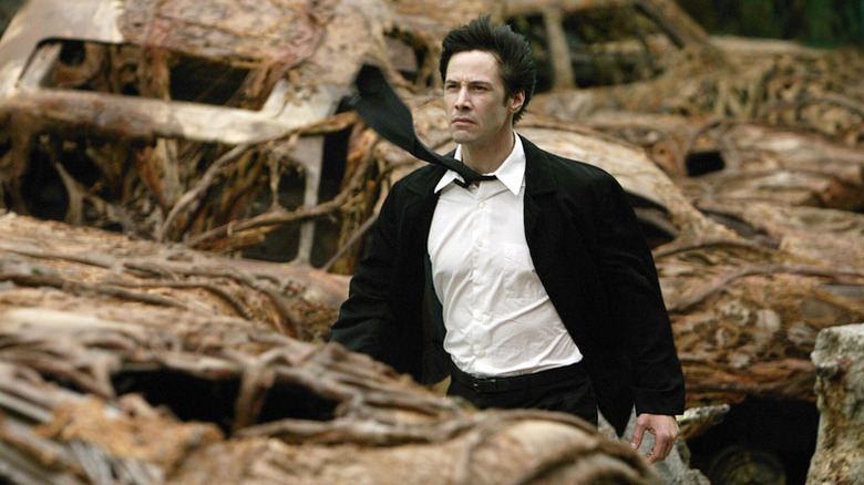 John Constantine (Keanu Reeves) stands 