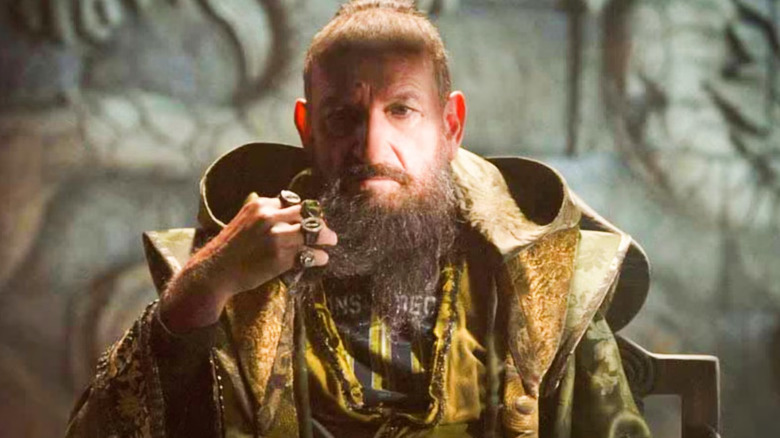 The Mandarin on a TV broadcast in Shang-Chi and the Legend of the Ten Rings