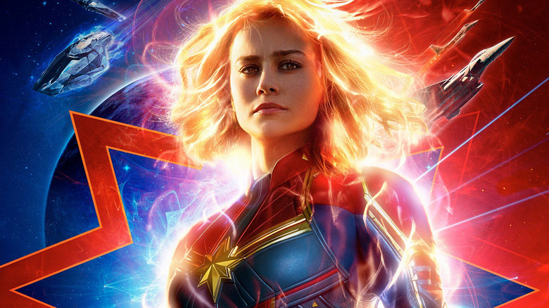 A promotional image for Captain Marvel