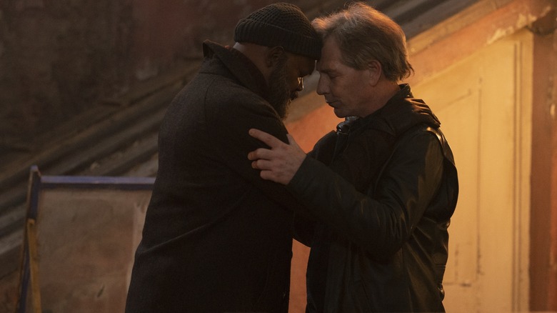 Samuel L. Jackson and Ben Mendelsohn in The Marvels