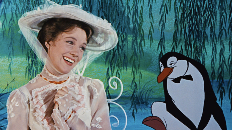Mary Poppins Julie Andrews with Penguin