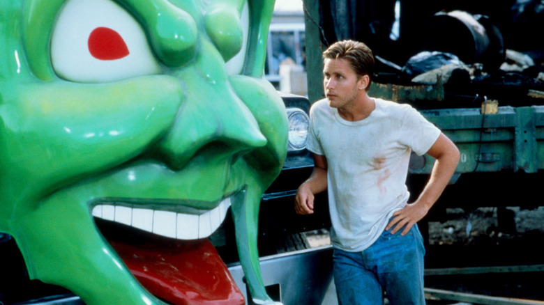 Emilio Estevez with the Green Goblin truck