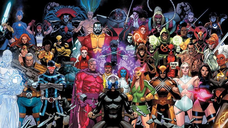 X-Men comic group shot