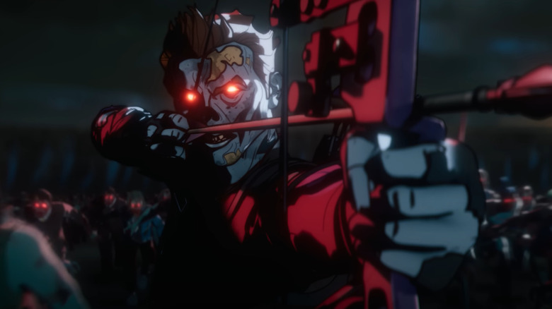 Kenna Ramsey's zombie Okoye leading zombified Hawkeye and Abomination