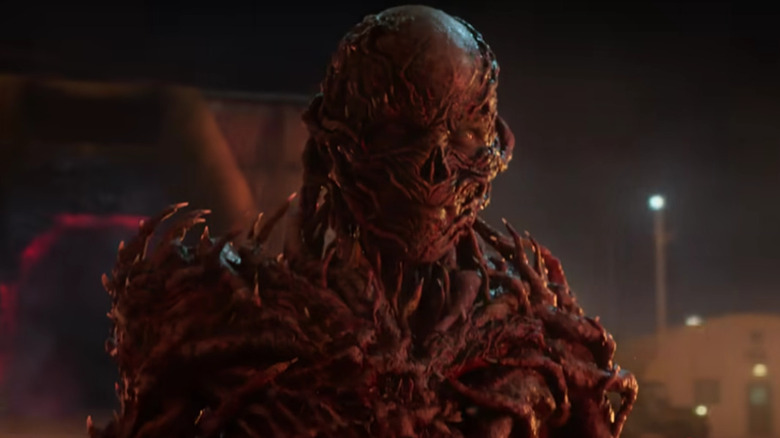 Jamie Campbell Bower's Vecna looking serious and scary on Stranger Things