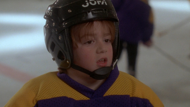 Tommy (Danny Tamberelli) arguing with sister in The Mighty Ducks