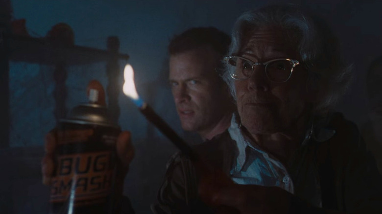 Frances Sternhagen as Irene Reppler and Thomas Jane as David Drayton in The Mist