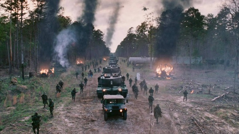 Military descends on the town