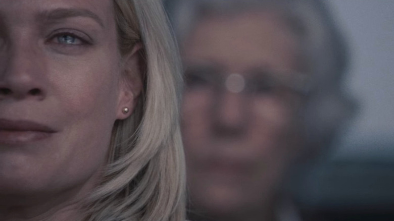 Laurie Holden as Amanda Dunfrey and Frances Sternhagen as Irene Reppler in The Mist