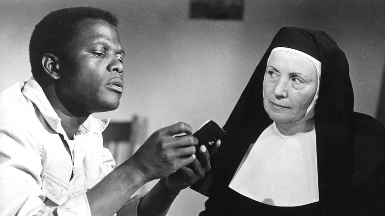 Sidney Poitier and Lilia Skala in Lilies of the Field