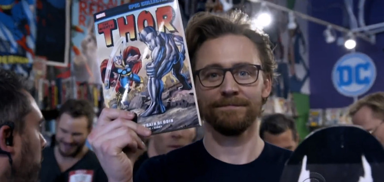 Avengers Cast Visits a Comic Shop
