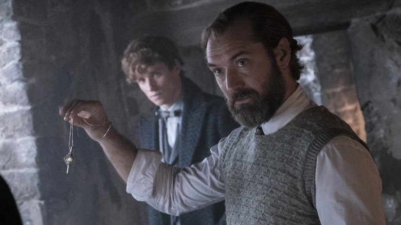 Jude Law and Eddie Redmayne in Fantastic Beasts: The Secrets of Dumbledore