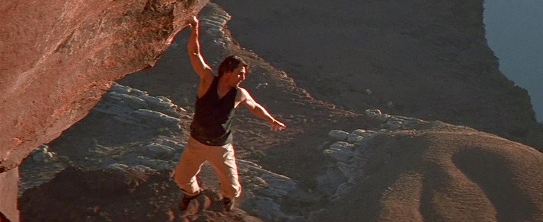 Mission Impossible 2 - rock climbing movie scenes