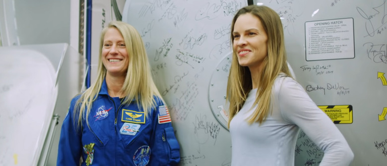 Hilary Swank Visits NASA