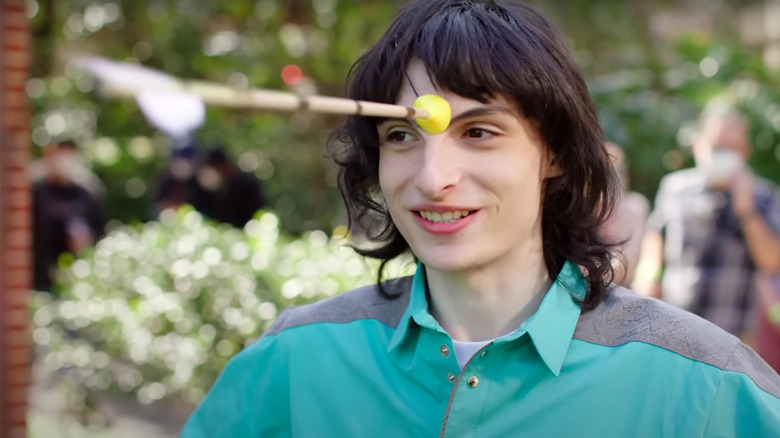 Finn Wolfhard on Stranger Things 4 Set